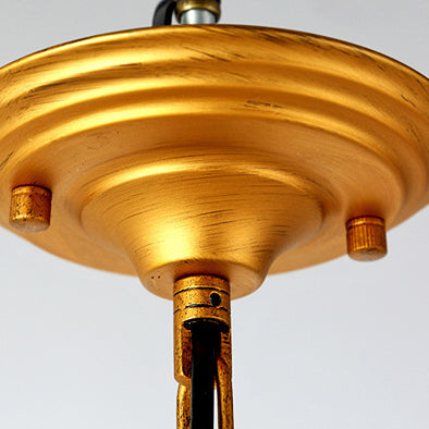 Lustre suspendu moderne en cristal et fer cylindrique 1 lumière pour salon 