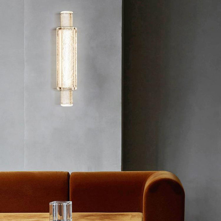 Contemporary Creative Cylinder Stainless Steel Glass LED Wall Sconce Lamp For Hallway