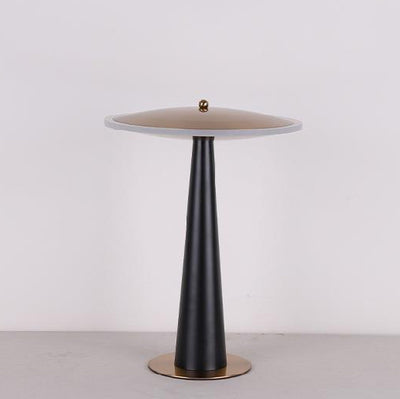 Contemporary Creative UFO Round Aluminum Acrylic LED Table Lamp For Bedroom