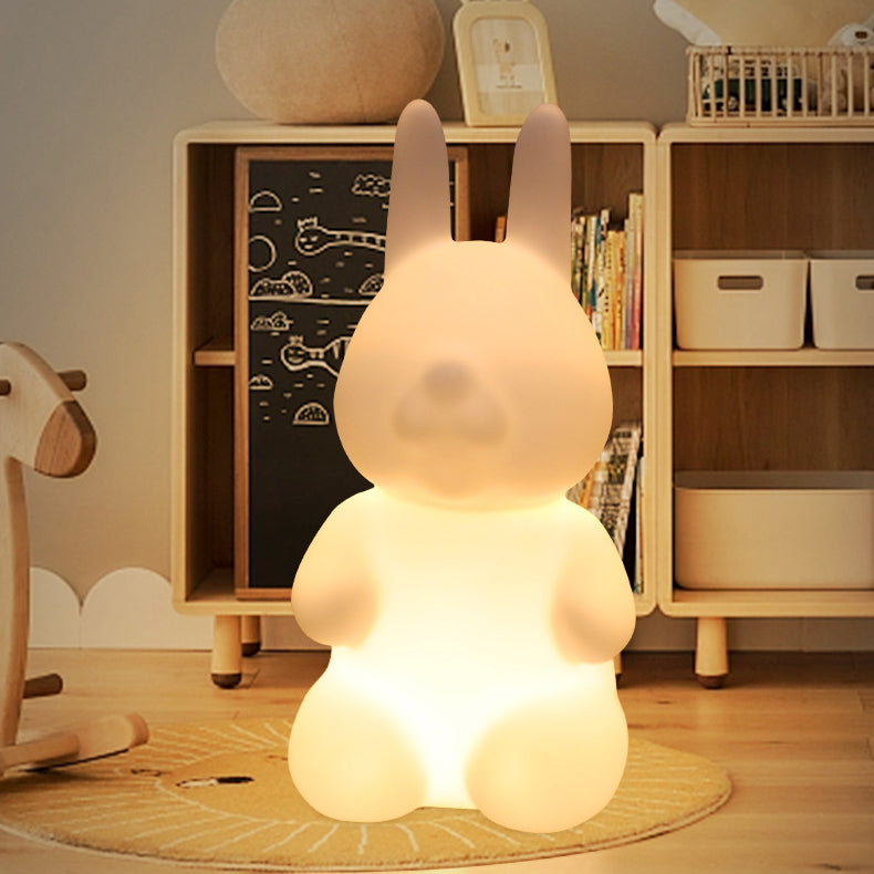 Contemporary Creative Rabbit PE Plastic LED Floor Lamp For Bedroom