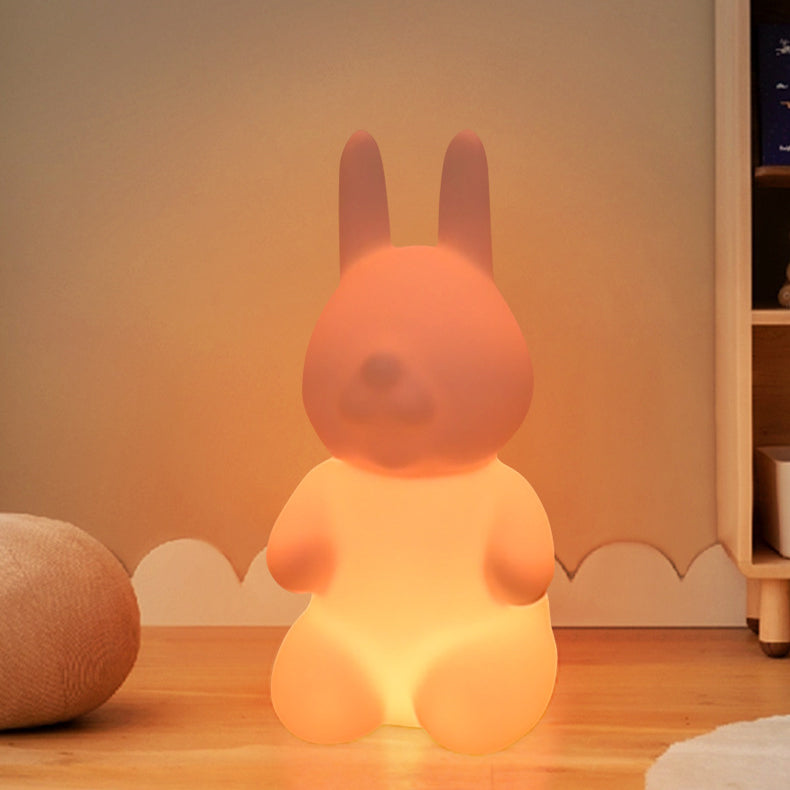 Contemporary Creative Rabbit PE Plastic LED Floor Lamp For Bedroom