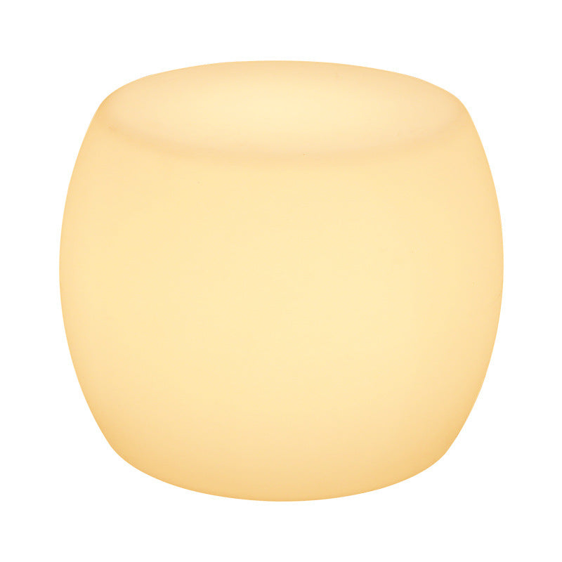Modern Minimalist Drum PE Plastic LED Floor Lamp For Bedroom