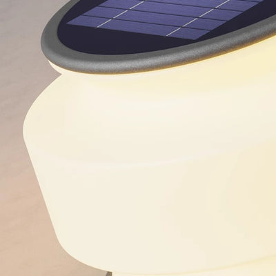 ضوء خارجي LED بلاستيكي من الفولاذ المقاوم للصدأ مقاوم للماء بأسطوانة شمسية بتصميم حديث وبسيط للفناء 