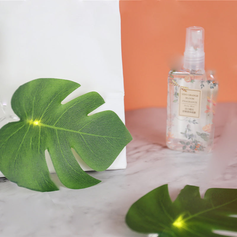 Lumière de guirlande LED en plastique à feuille Art Déco moderne pour salon 