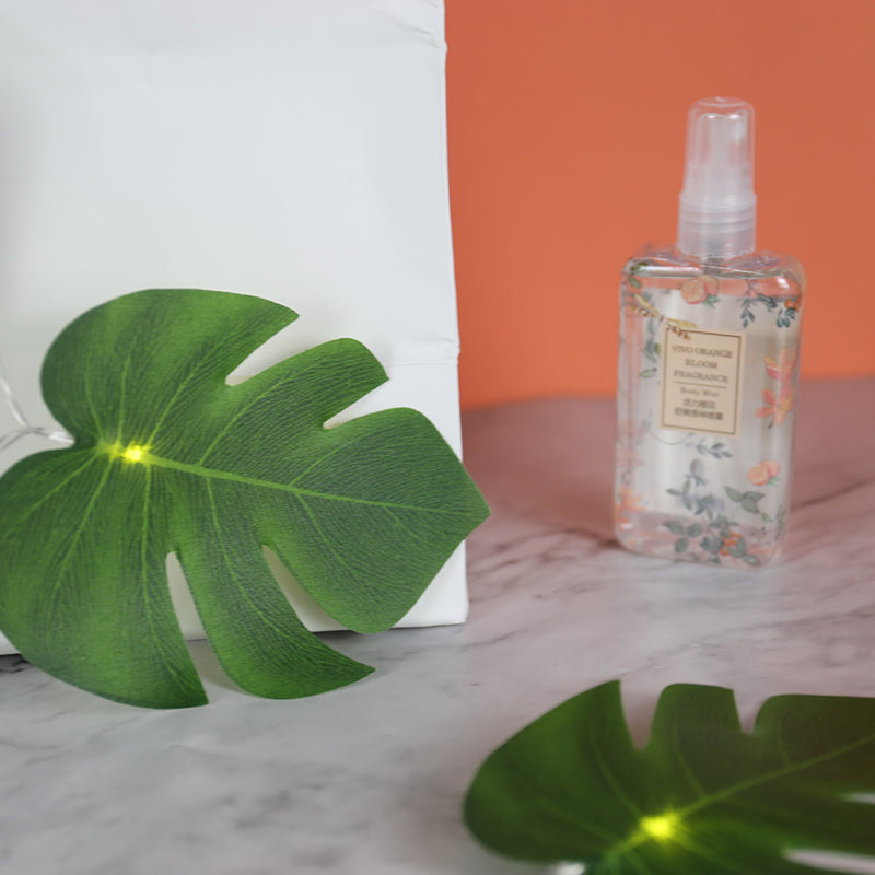 Lumière de guirlande LED en plastique à feuille Art Déco moderne pour salon 