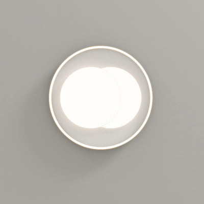 Plafonnier LED rond en fer acrylique minimaliste moderne pour chambre 