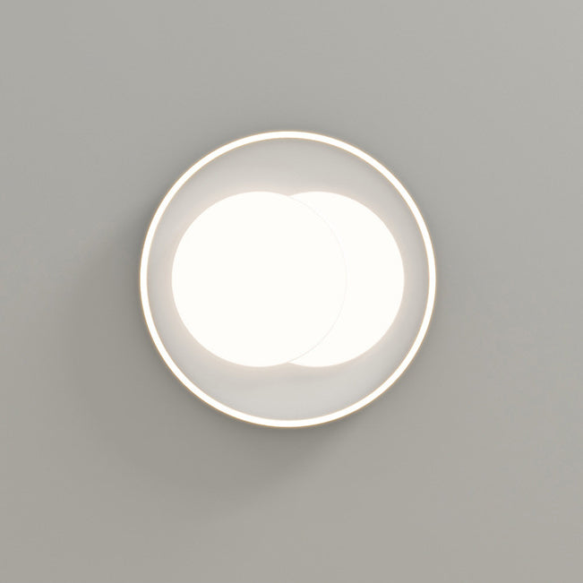 Plafonnier LED rond en fer acrylique minimaliste moderne pour chambre 