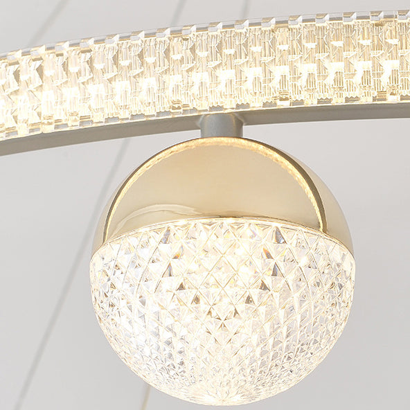 Moderne Luxus Ring Eisen Acryl LED Kronleuchter Für Wohnzimmer 