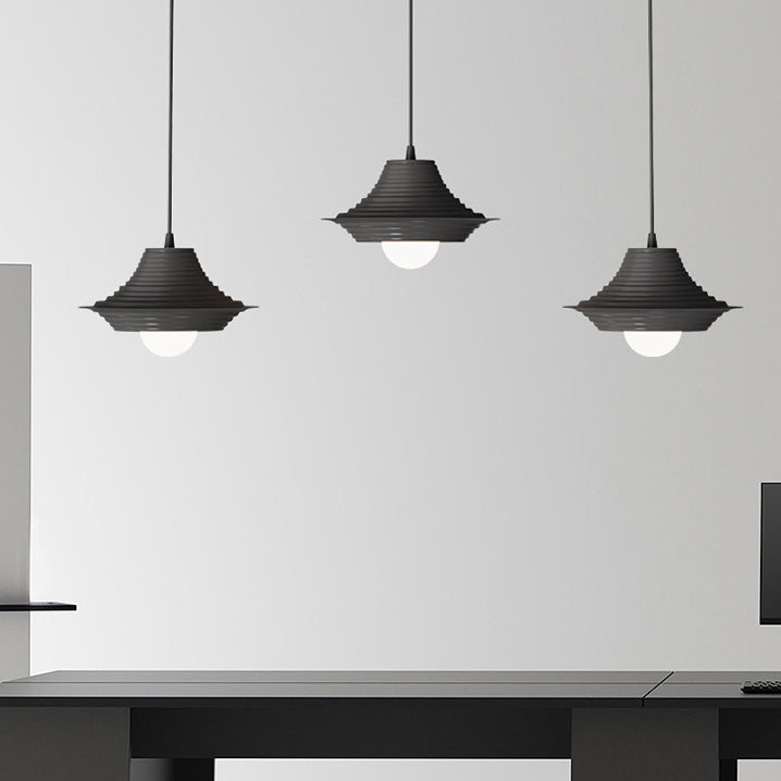 Modern Minimalist Trapezoid Iron Acrylic 1/3 Light Chandelier Island Light For Dining Room