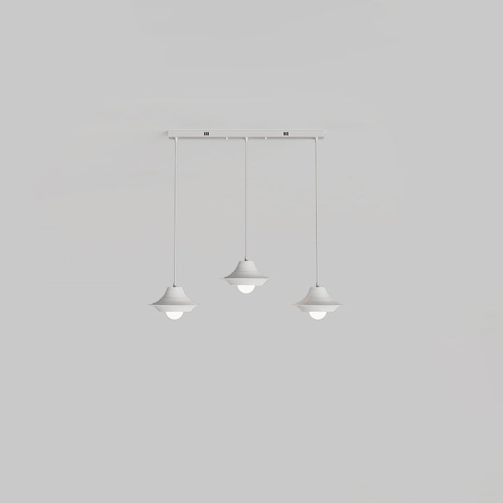 Modern Minimalist Trapezoid Iron Acrylic 1/3 Light Chandelier Island Light For Dining Room