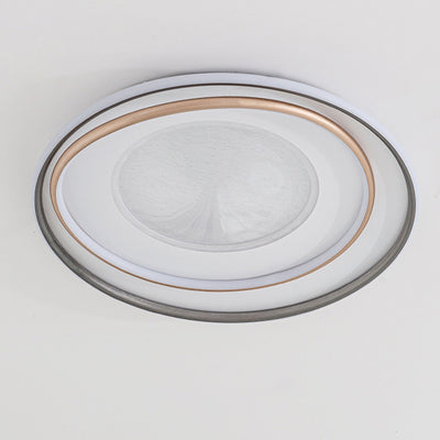 Plafonnier LED moderne minimaliste à plusieurs couches en cercle en fer, aluminium et acrylique pour chambre 