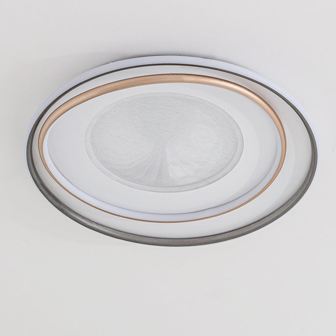 Plafonnier LED moderne minimaliste à plusieurs couches en cercle en fer, aluminium et acrylique pour chambre 