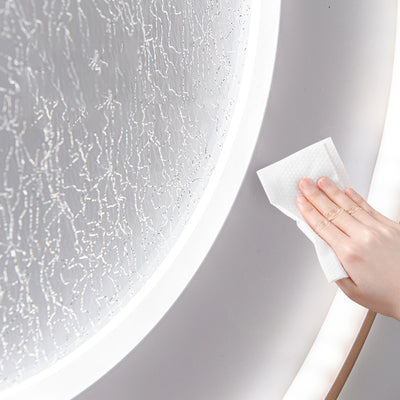 Plafonnier LED moderne minimaliste à plusieurs couches en cercle en fer, aluminium et acrylique pour chambre 