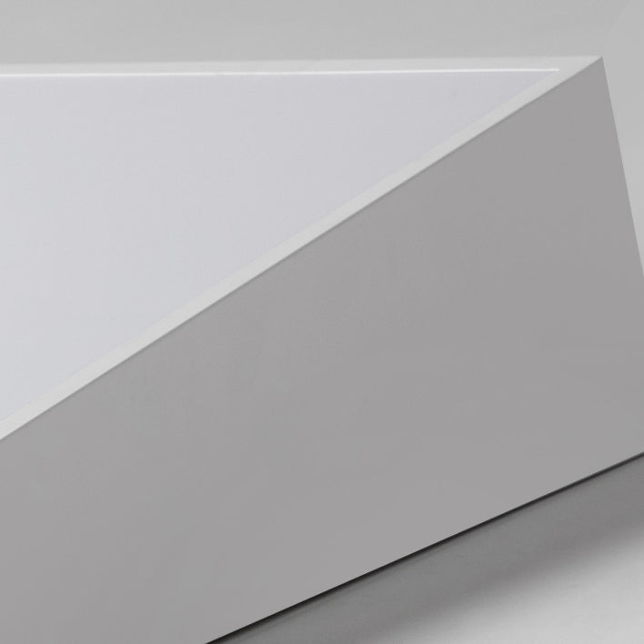 Moderne minimalistische Trapez Eisen Acryl LED Unterputz Deckenleuchte für Schlafzimmer 