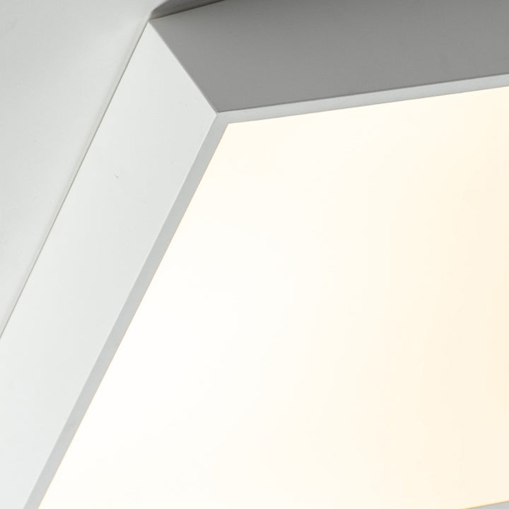 Moderne minimalistische Trapez Eisen Acryl LED Unterputz Deckenleuchte für Schlafzimmer 