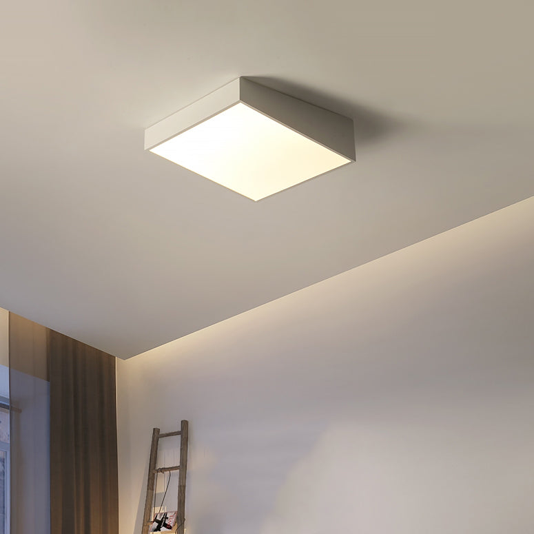 Moderne minimalistische Trapez Eisen Acryl LED Unterputz Deckenleuchte für Schlafzimmer 