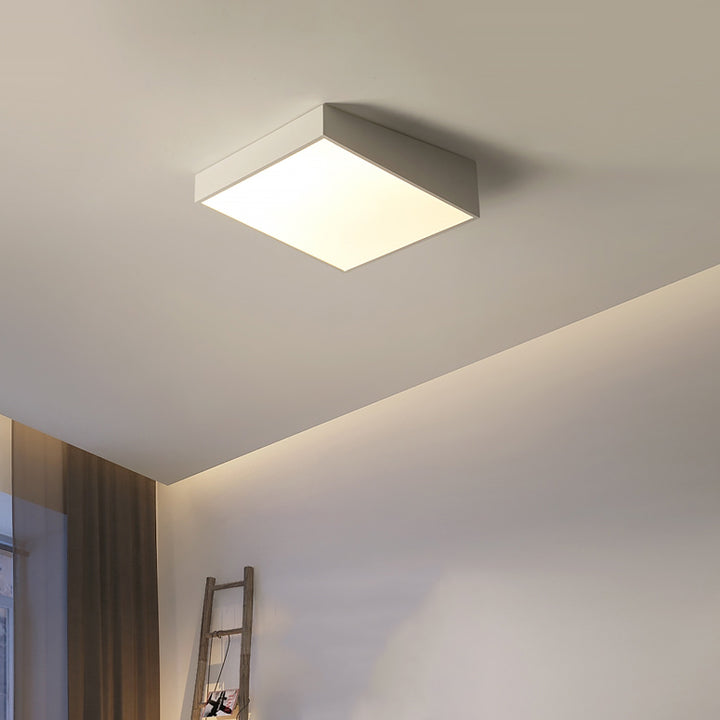 Moderne minimalistische Trapez Eisen Acryl LED Unterputz Deckenleuchte für Schlafzimmer 