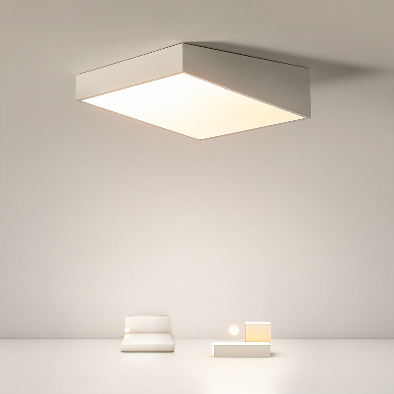 Moderne minimalistische Trapez Eisen Acryl LED Unterputz Deckenleuchte für Schlafzimmer 