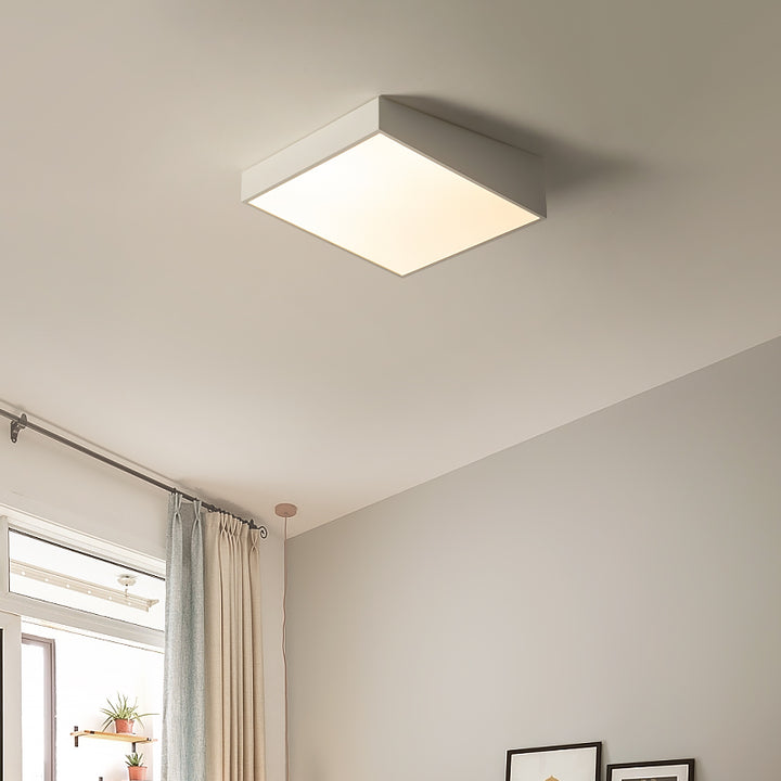 Moderne minimalistische Trapez Eisen Acryl LED Unterputz Deckenleuchte für Schlafzimmer 