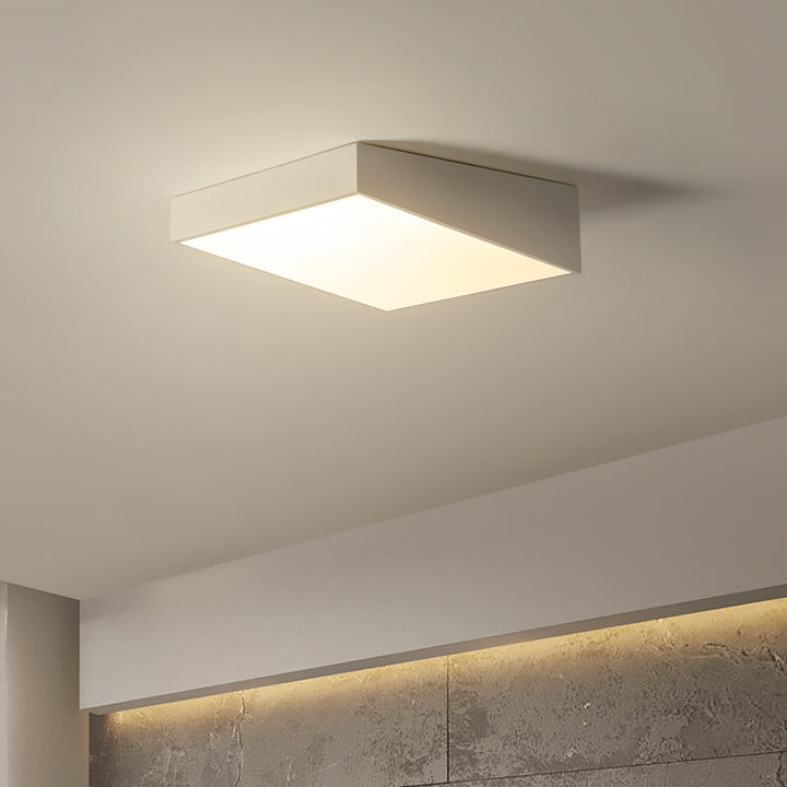 Moderne minimalistische Trapez Eisen Acryl LED Unterputz Deckenleuchte für Schlafzimmer 