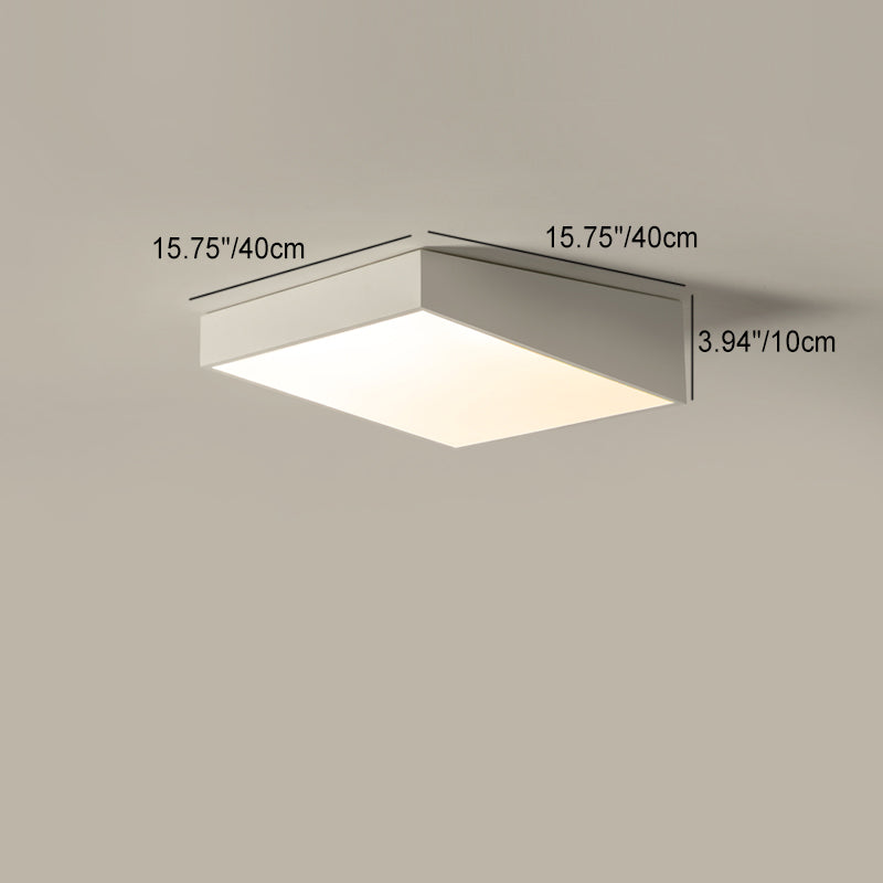 Moderne minimalistische Trapez Eisen Acryl LED Unterputz Deckenleuchte für Schlafzimmer 