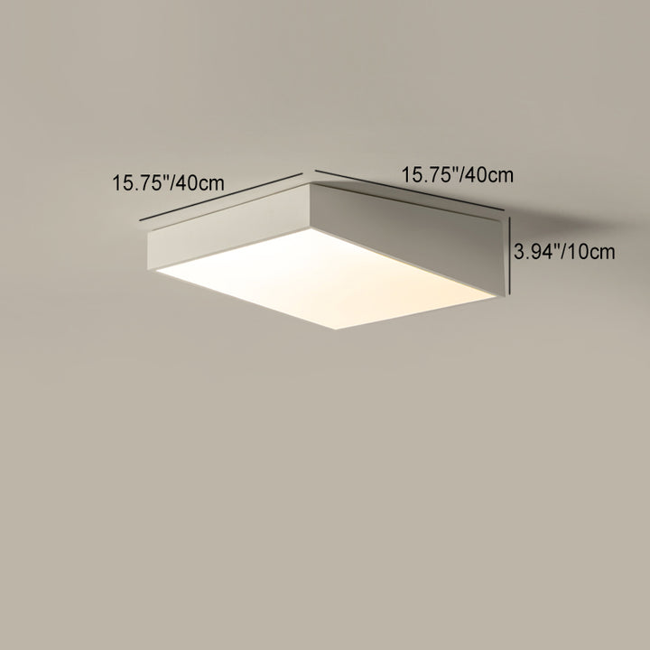 Moderne minimalistische Trapez Eisen Acryl LED Unterputz Deckenleuchte für Schlafzimmer 