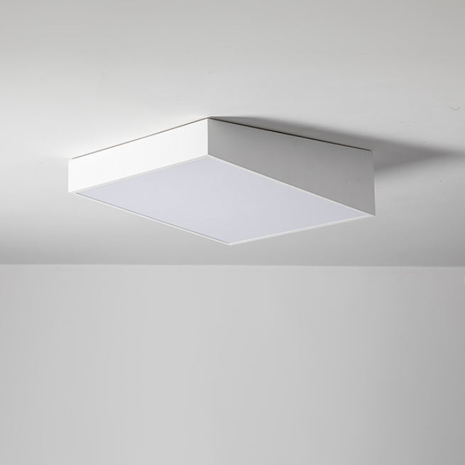 Moderne minimalistische Trapez Eisen Acryl LED Unterputz Deckenleuchte für Schlafzimmer 