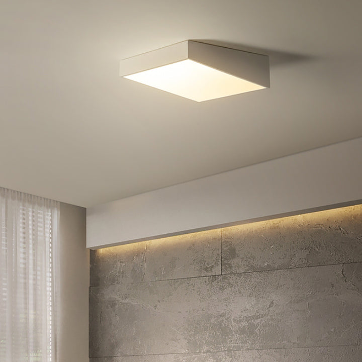 Moderne minimalistische Trapez Eisen Acryl LED Unterputz Deckenleuchte für Schlafzimmer 