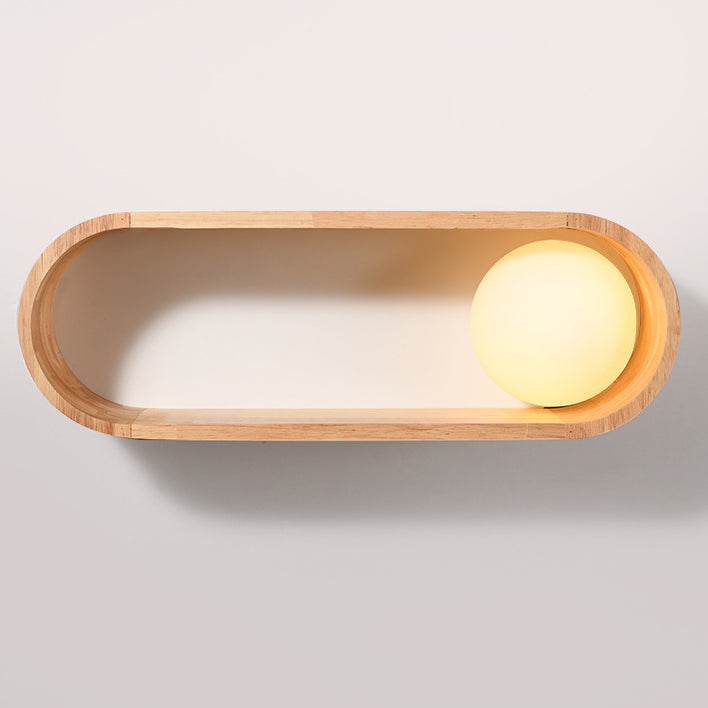 Aplique de pared de 1 luz de hierro rectangular tradicional japonés de madera maciza y vidrio para dormitorio 