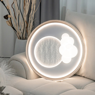 Moderne Einfachheit Wolke Runde Acryl Eisen Aluminium LED Unterputz Deckenleuchte Für Schlafzimmer 