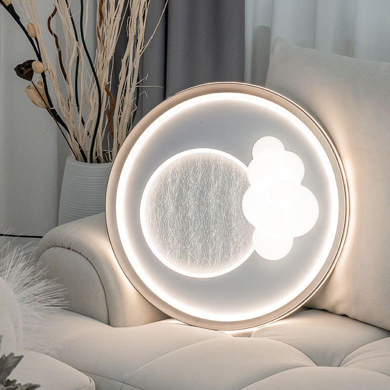 Moderne Einfachheit Wolke Runde Acryl Eisen Aluminium LED Unterputz Deckenleuchte Für Schlafzimmer 