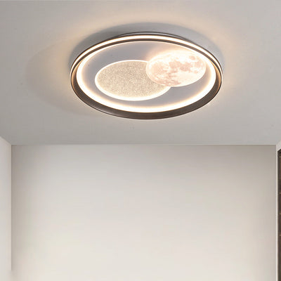 Moderne Einfachheit Wolke Runde Acryl Eisen Aluminium LED Unterputz Deckenleuchte Für Schlafzimmer 