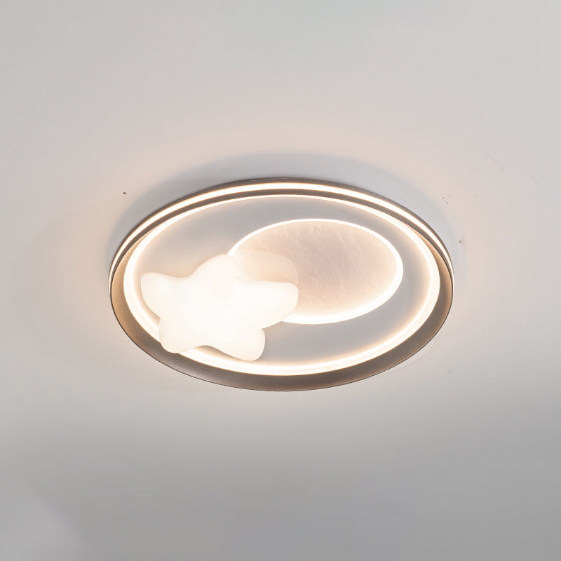 Moderne Einfachheit Wolke Runde Acryl Eisen Aluminium LED Unterputz Deckenleuchte Für Schlafzimmer 
