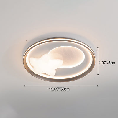 Moderne Einfachheit Wolke Runde Acryl Eisen Aluminium LED Unterputz Deckenleuchte Für Schlafzimmer 