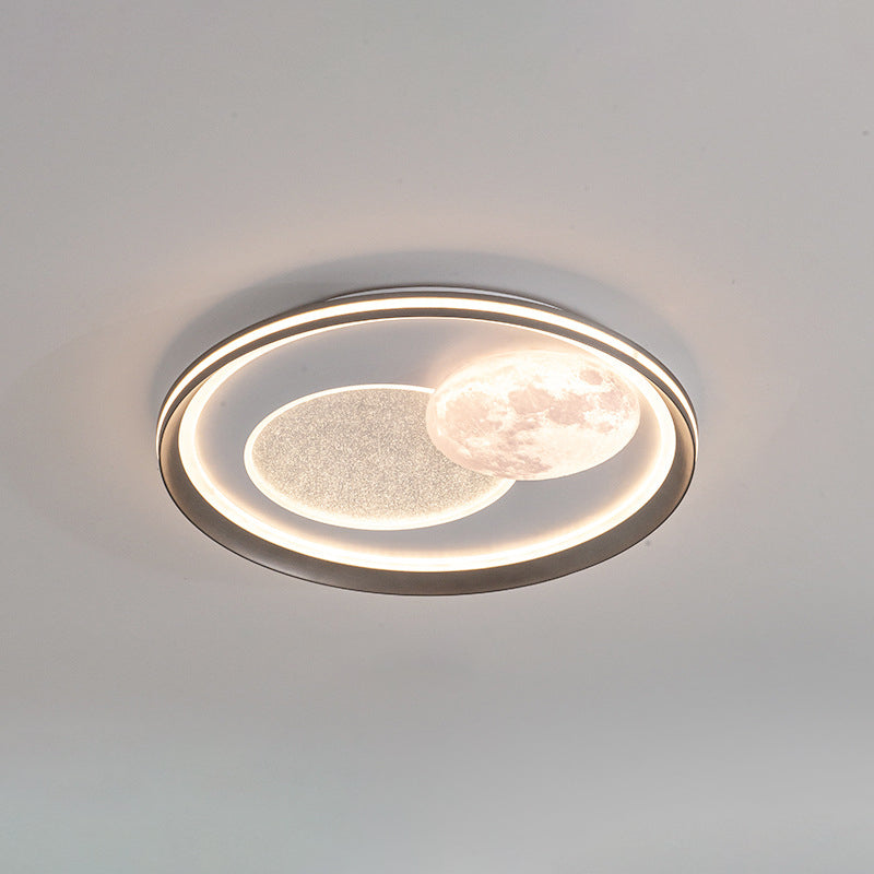 Moderne Einfachheit Wolke Runde Acryl Eisen Aluminium LED Unterputz Deckenleuchte Für Schlafzimmer 
