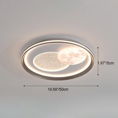 Moderne Einfachheit Wolke Runde Acryl Eisen Aluminium LED Unterputz Deckenleuchte Für Schlafzimmer 