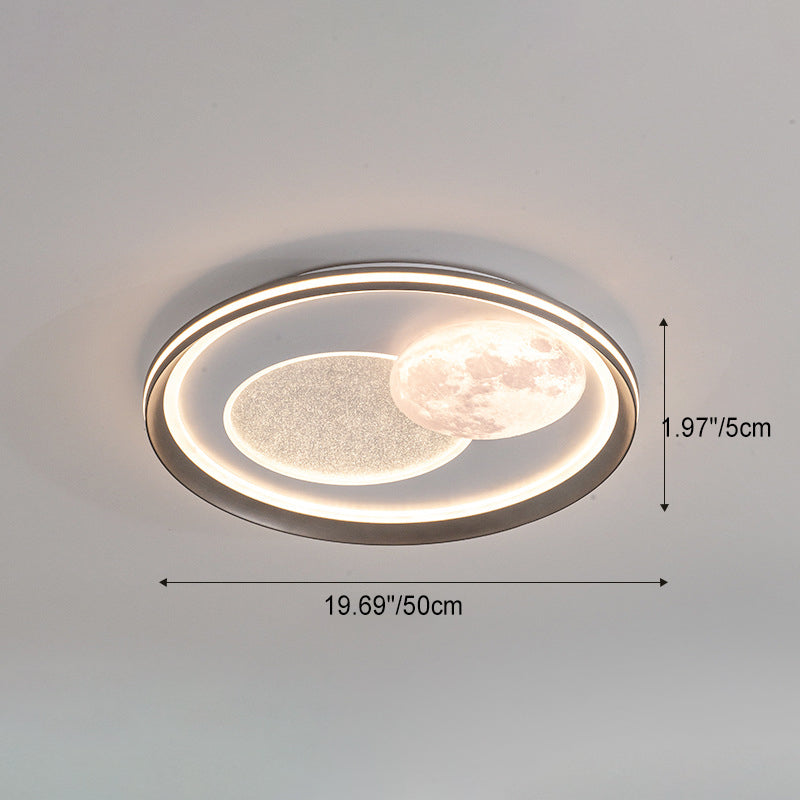 Moderne Einfachheit Wolke Runde Acryl Eisen Aluminium LED Unterputz Deckenleuchte Für Schlafzimmer 