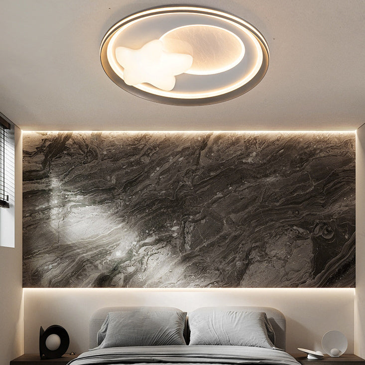 Moderne Einfachheit Wolke Runde Acryl Eisen Aluminium LED Unterputz Deckenleuchte Für Schlafzimmer 