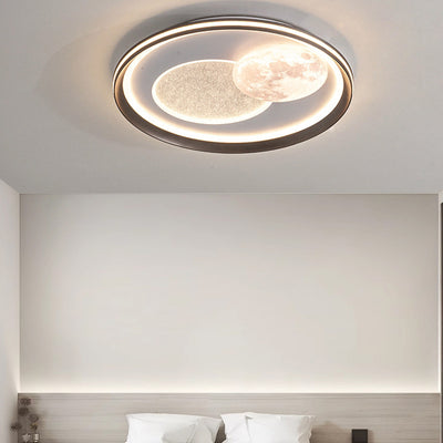 Moderne Einfachheit Wolke Runde Acryl Eisen Aluminium LED Unterputz Deckenleuchte Für Schlafzimmer 