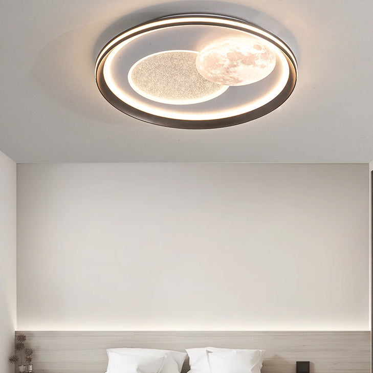 Moderne Einfachheit Wolke Runde Acryl Eisen Aluminium LED Unterputz Deckenleuchte Für Schlafzimmer 