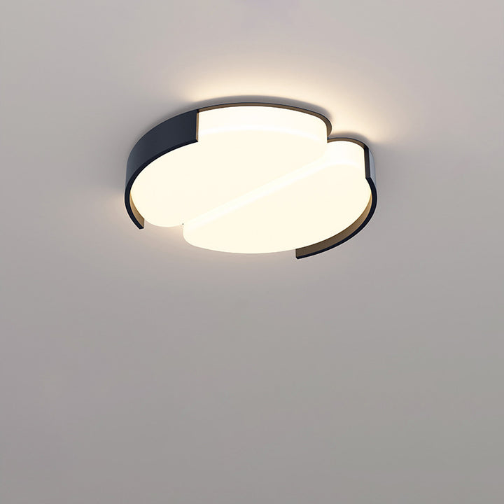 Luz de techo LED de montaje empotrado de plástico y hierro en forma de rectángulo de simplicidad moderna para sala de estar 