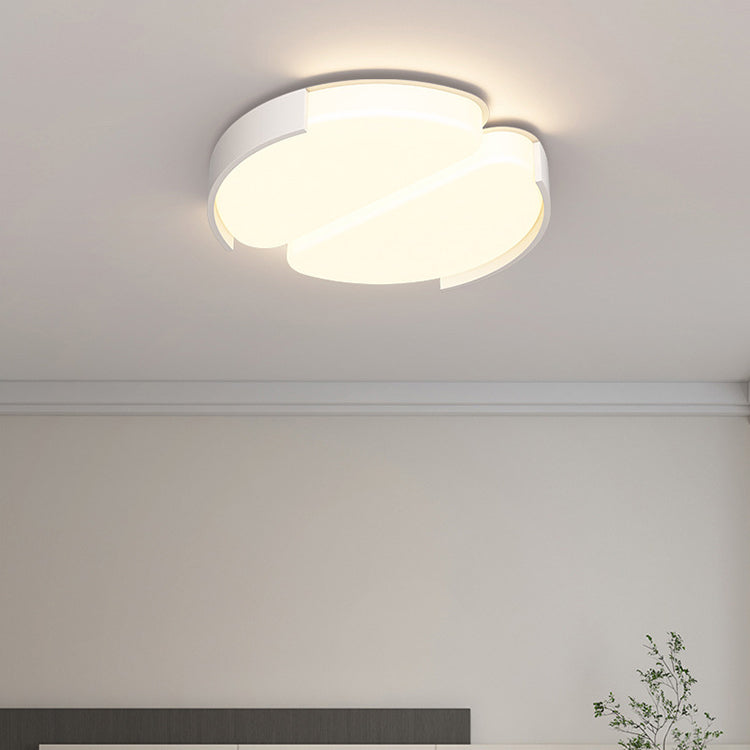 Luz de techo LED de montaje empotrado de plástico y hierro en forma de rectángulo de simplicidad moderna para sala de estar 