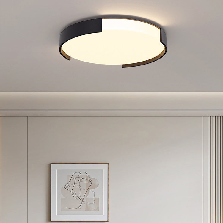 Luz de techo LED de montaje empotrado de plástico y hierro en forma de rectángulo de simplicidad moderna para sala de estar 