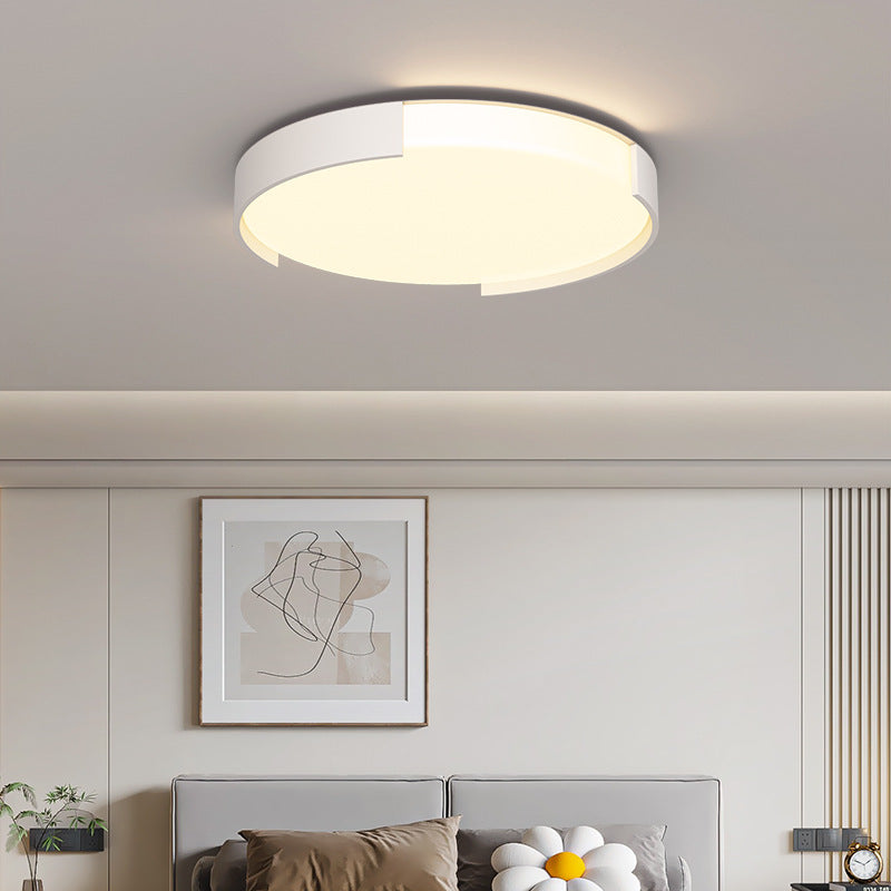 Luz de techo LED de montaje empotrado de plástico y hierro en forma de rectángulo de simplicidad moderna para sala de estar 