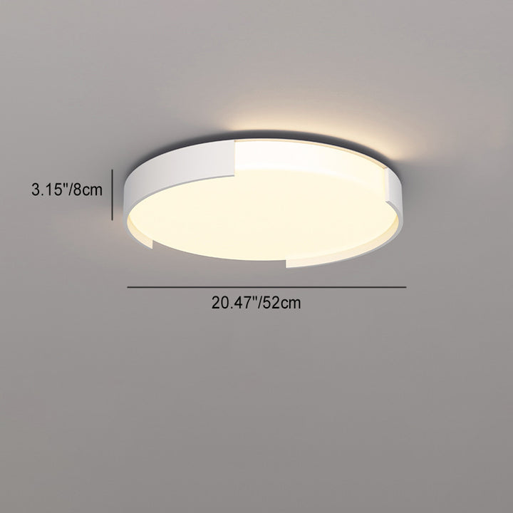 Luz de techo LED de montaje empotrado de plástico y hierro en forma de rectángulo de simplicidad moderna para sala de estar 