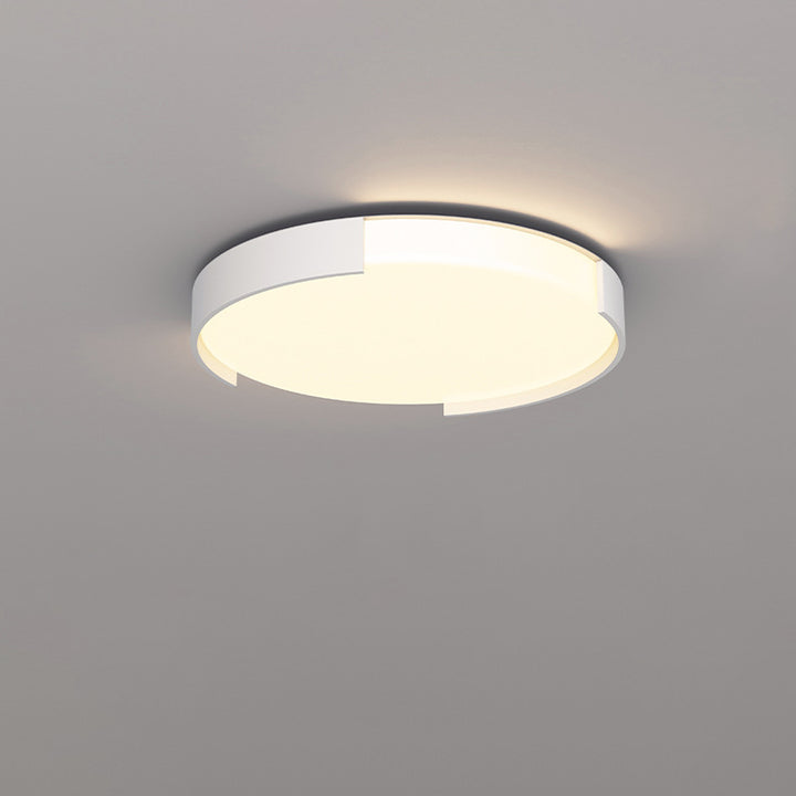 Luz de techo LED de montaje empotrado de plástico y hierro en forma de rectángulo de simplicidad moderna para sala de estar 