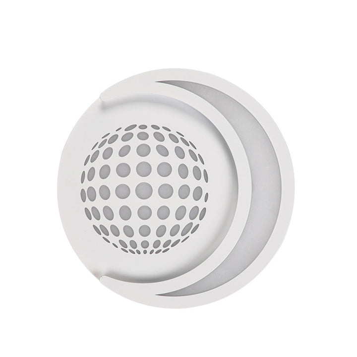 Modern Minimalist Planet Round Iron Aluminum Acrylic LED Wall Sconce Lamp For Hallway