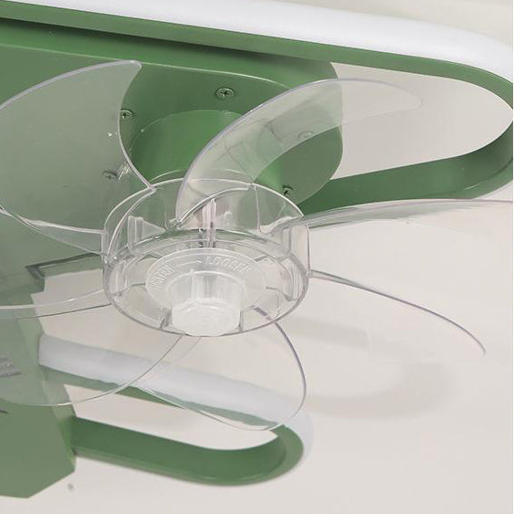 Zeitgenössische kreative Flugzeug Eisen Acryl LED Unterputz Deckenventilator Licht für Schlafzimmer 