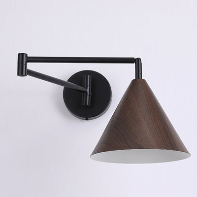 Lampe Applique Murale Moderne Minimaliste en Cône en Fer à 1 Lumière pour Chambre 