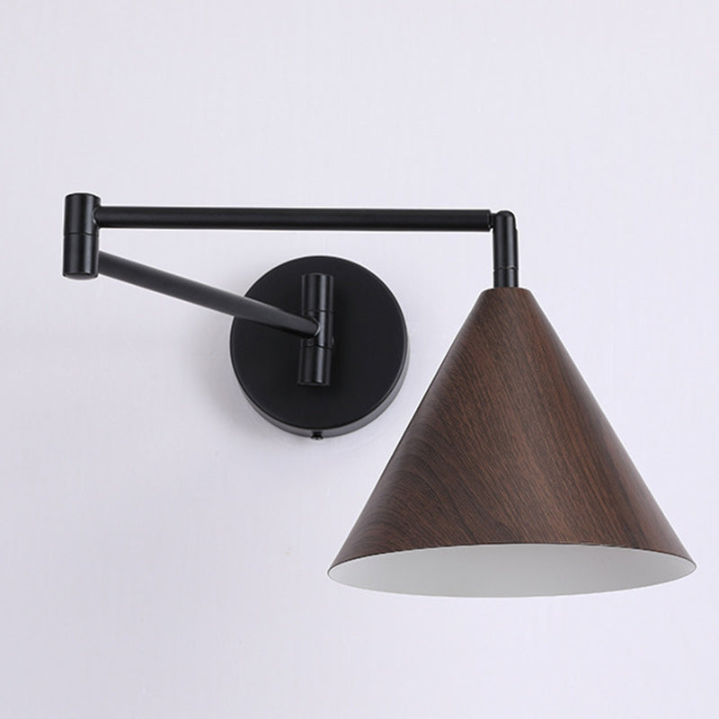 Lampe Applique Murale Moderne Minimaliste en Cône en Fer à 1 Lumière pour Chambre 